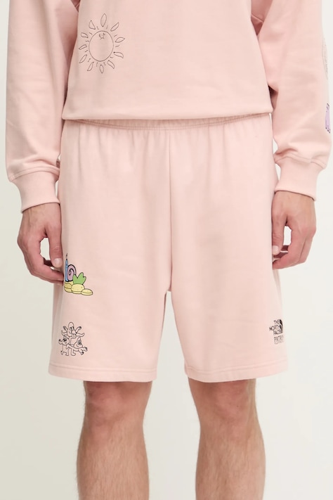 Βαμβακερό σορτσάκι The North Face Mountain Cleanup ανδρικό, χρώμα: πορτοκαλί, NF0A8C2XLK61