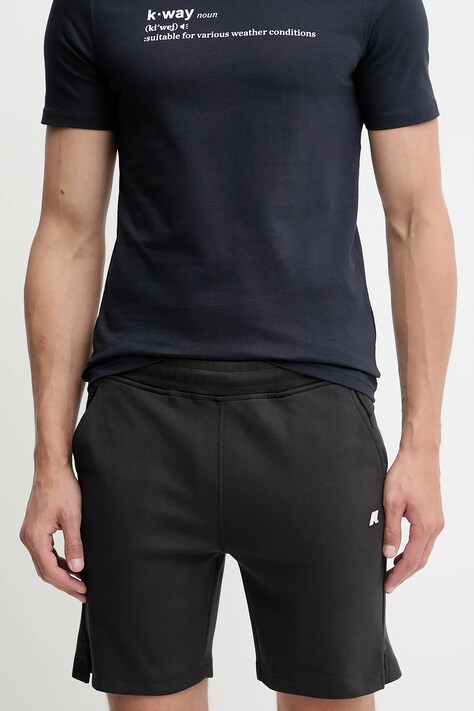 K-Way pantaloni scurți culoarea negru, K2122XW