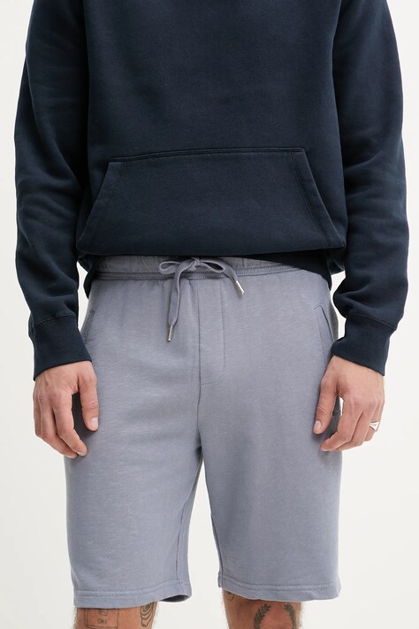 ZADIG&VOLTAIRE pantaloni scurți din bumbac bărbați, culoarea gri, JMBS01030