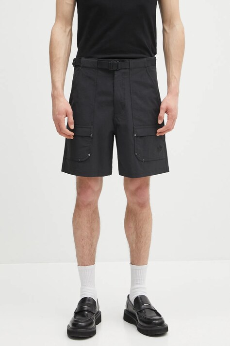 Къс панталон adidas Originals P ESS C Shorts мъжки в черно JD2107