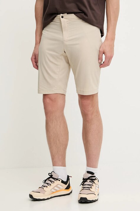 Haglöfs pantaloni scurți outdoor L.I.M Fuse II culoarea bej, 607709