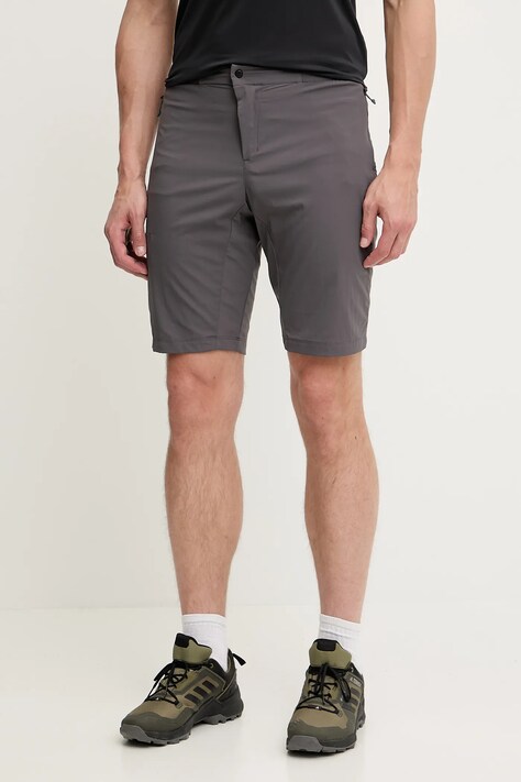 Haglöfs pantaloni scurți outdoor L.I.M Fuse II culoarea gri, 607709