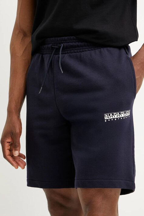 Napapijri pantaloni scurți din bumbac N-Gori bărbați, culoarea albastru marin, NP0A4IBQ1761
