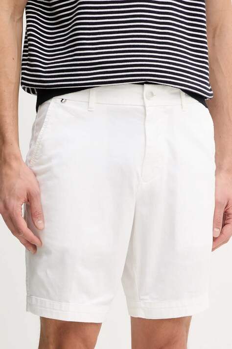 BOSS pantaloni scurți bărbați, culoarea alb, 50540743