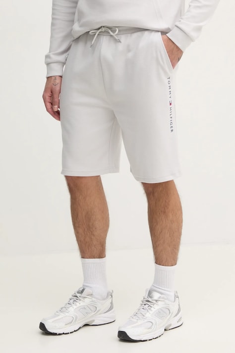 Kraťasy Tommy Hilfiger pánské, šedá barva, UM0UM03452
