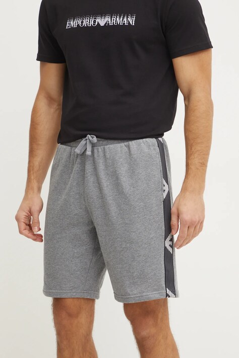 Emporio Armani Underwear pantaloni scurți de lounge culoarea gri, EM000495 AF10781