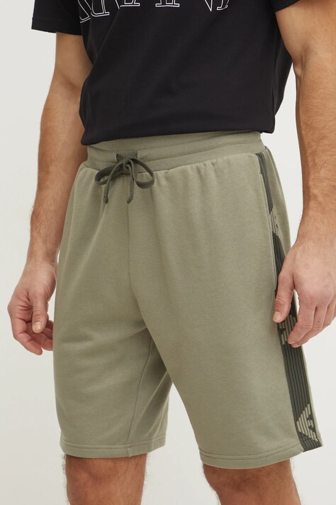 Emporio Armani Underwear pantaloni scurți de lounge culoarea maro, EM000495 AF10781