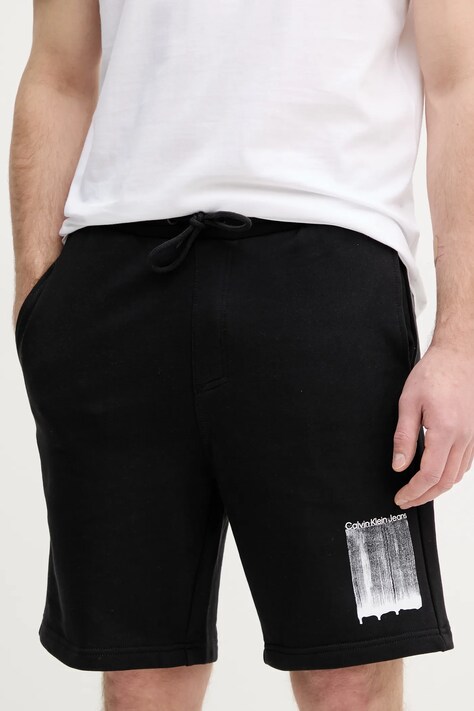 Calvin Klein Jeans szorty męskie kolor czarny J30J327528