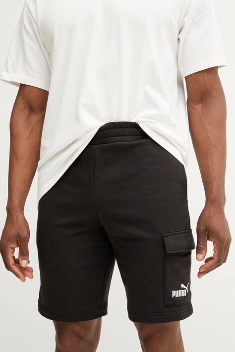 Puma pantaloni scurți bărbați, culoarea negru, 682662