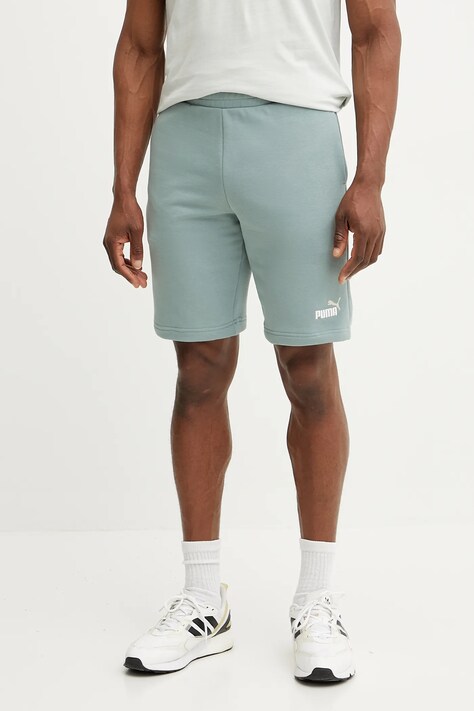 Puma pantaloni scurți bărbați, culoarea verde, 684715
