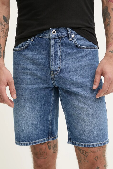 Džínové šortky Karl Lagerfeld Jeans pánské, modrá barva, A2M10132
