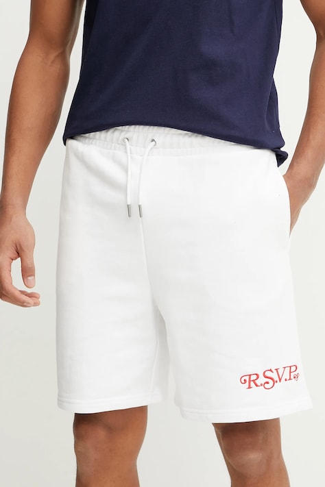 Fila pantaloni scurți Lamswaarde culoarea alb, FAM0909