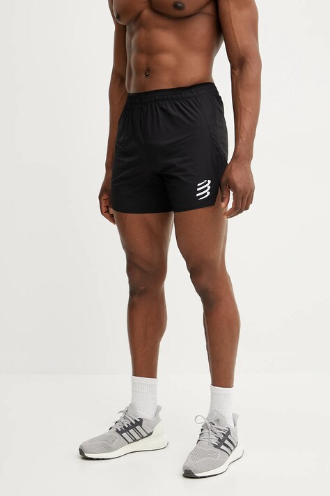Compressport szorty treningowe męskie kolor czarny ASHM739