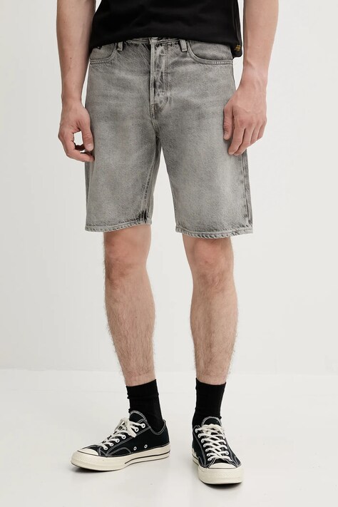 G-Star pantaloni scurți din bumbac culoarea gri, D24411-D933