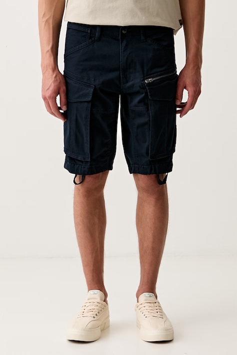 G-Star šortky cargo pánske bavlnené s elastanom Rovic zip regular tmavomodré regular waist D26214-5126