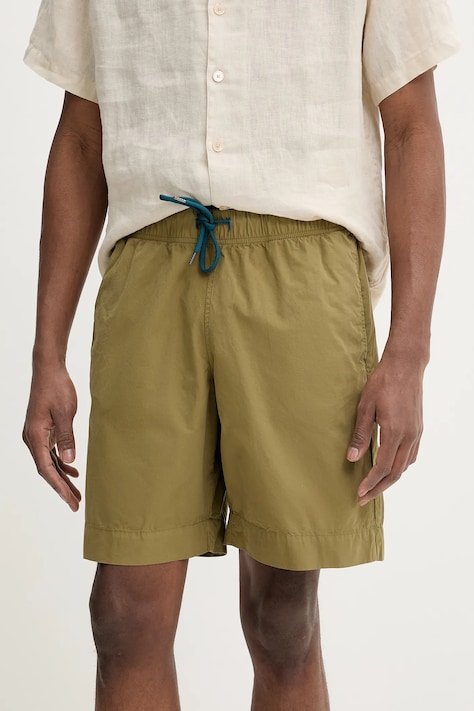 Bavlněné šortky PS Paul Smith pánské, zelená barva, M2R.232U.P21477