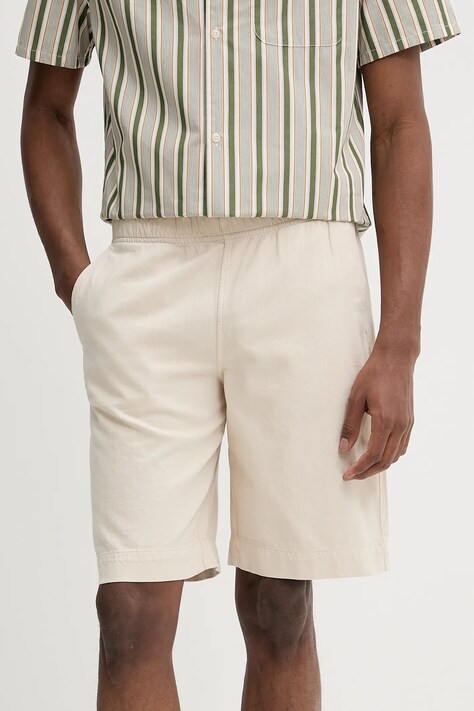 Шорты с примесью льна PS Paul Smith мужской цвет бежевый M2R.699P.P22319