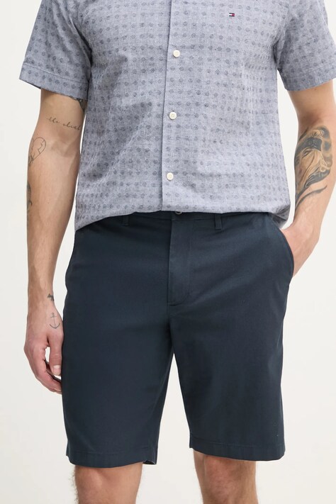 Tommy Hilfiger pantaloni scurți bărbați, culoarea bleumarin, MW0MW38848
