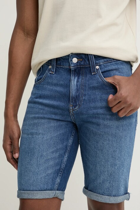Τζιν σορτς Tommy Jeans χρώμα: μπλε, DM0DM20943
