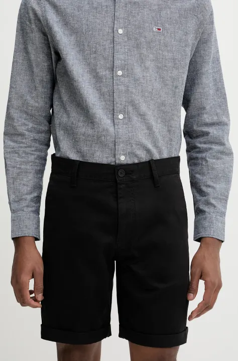 Tommy Jeans pantaloncini uomo colore nero DM0DM21950