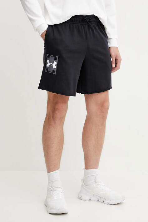 Under Armour szorty treningowe Rival Terry kolor czarny 1390147