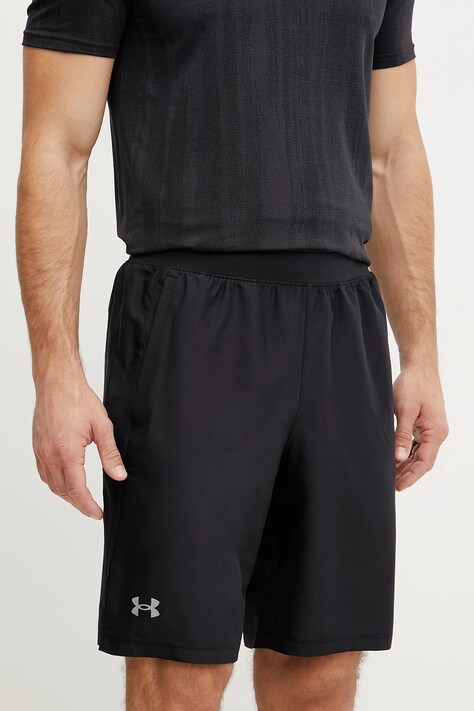 Under Armour szorty do biegania Launch kolor czarny 6005543