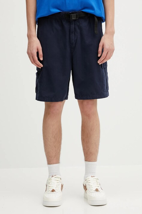Памучен къс панталон Barbour Barbour Grindle Cargo Relaxed Short в тъмносиньо MST0062