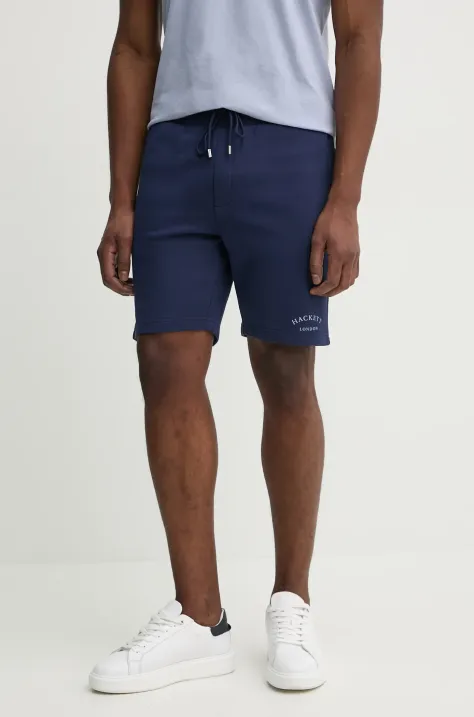 Hackett London pantaloni scurți bărbați, culoarea bleumarin, HM581337