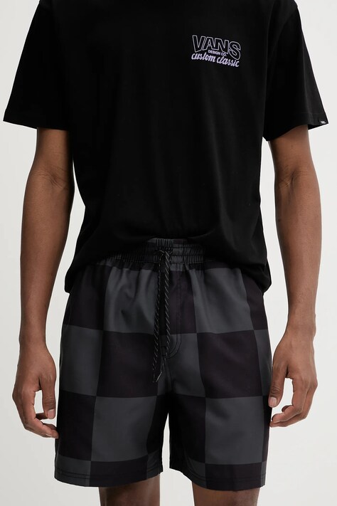 Vans pantaloni scurți barbati, culoarea negru, VN000M43KOU1