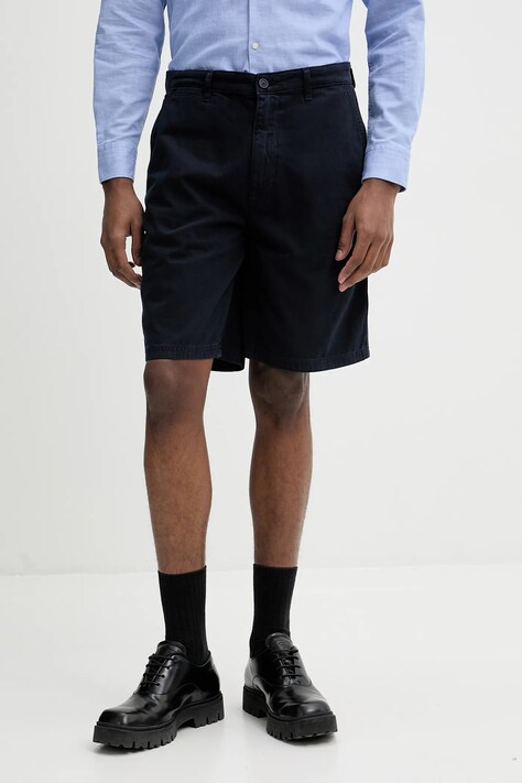 Βαμβακερό σορτσάκι Guess Jeans χρώμα: ναυτικό μπλε, M5GD44 WGCV1