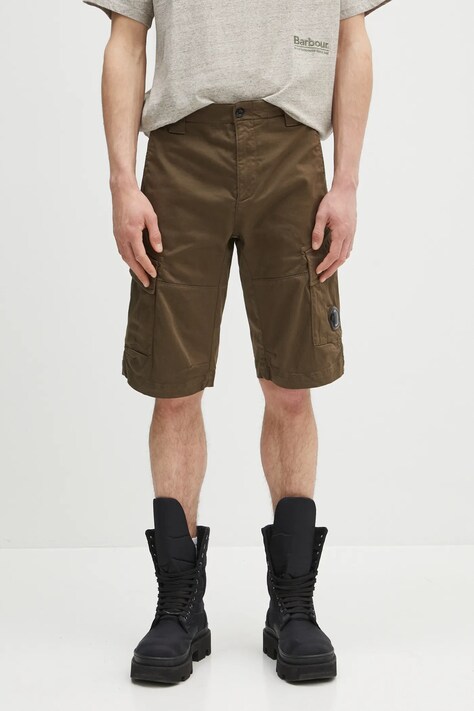 C.P. Company shorts men's green color 18CMBE116A005694G