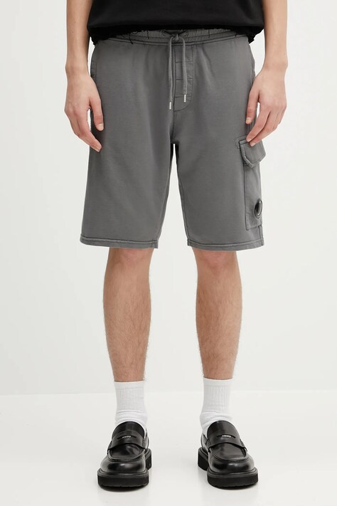 C.P. Company cotton shorts men's gray color 18CMSB069A002246G