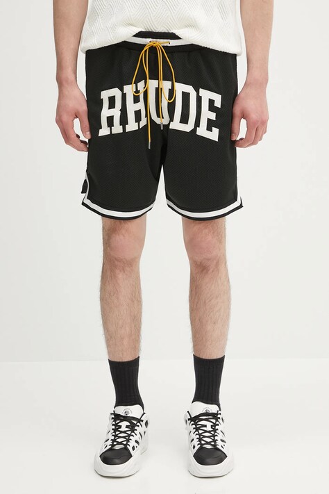 RHUDE shorts Collegiate Basketball black color RHPS25SH02016