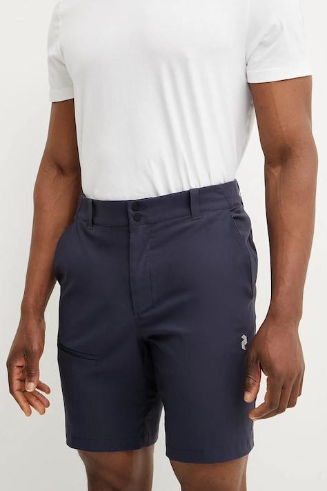 Peak Performance pantaloni scurți outdoor Iconiq culoarea bleumarin, G80115