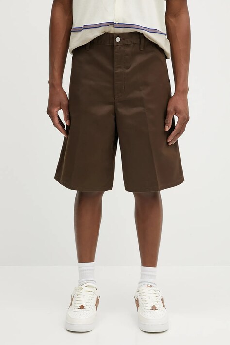 Carhartt WIP szorty Simple Short męskie kolor brązowy I034912.2LS02