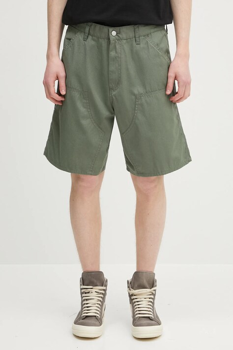 Carhartt WIP shorts Double Knee Short green color I034794.1YF02