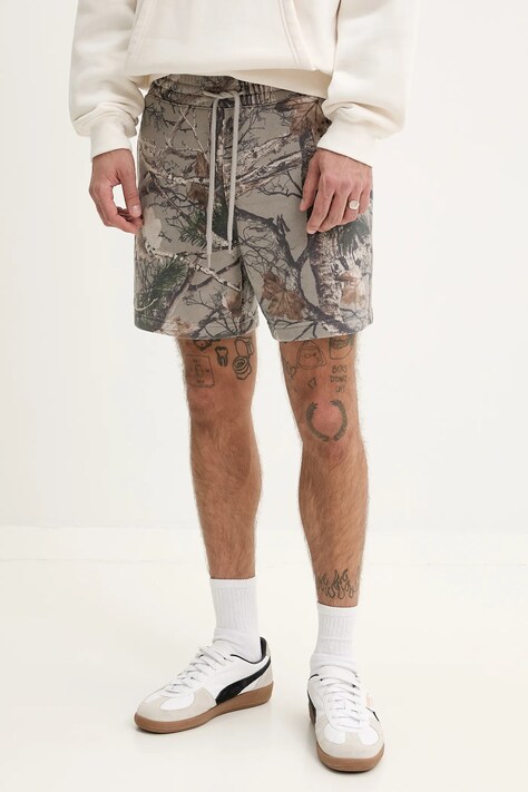 Kratke hlače Hollister Co. moške, siva barva, KI328-5049