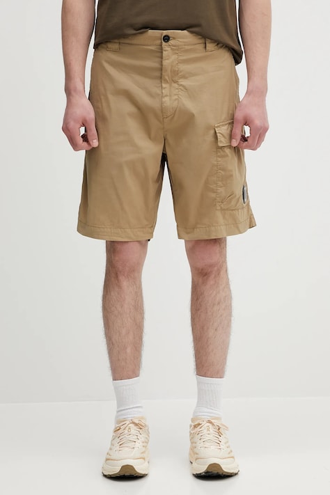C.P. Company szorty męskie kolor beżowy 18CMBE111A006439G