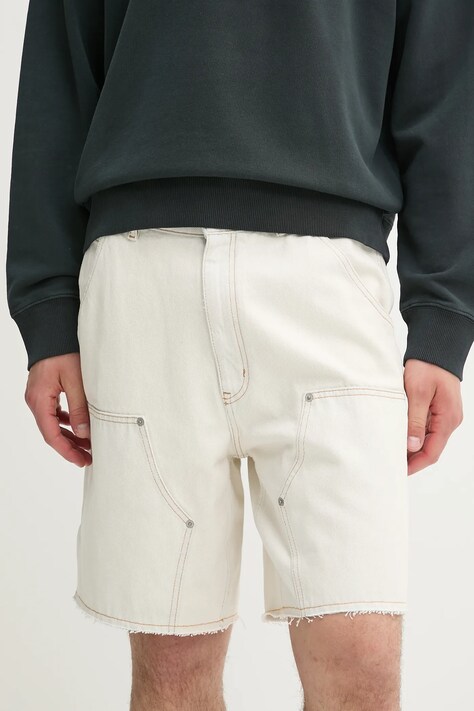 Τζιν σορτς MM6 Maison Margiela ανδρικό, χρώμα: μπεζ, SH2MU0012