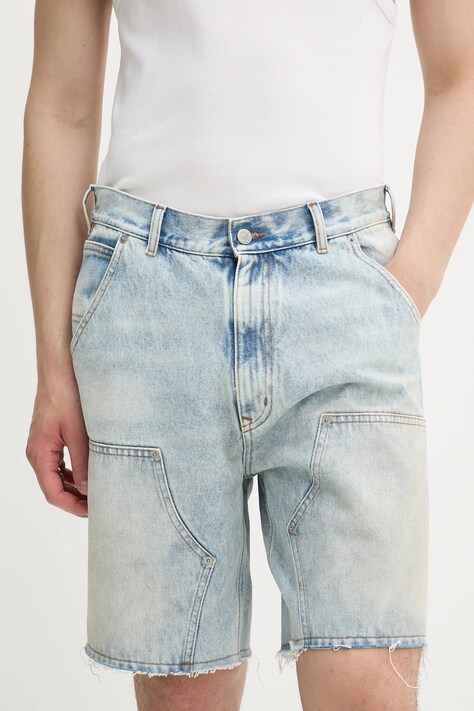 Τζιν σορτς MM6 Maison Margiela ανδρικό, χρώμα: μπλε, SH2MU0016