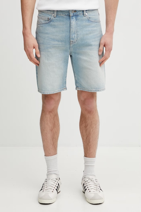 Τζιν σορτς Lacoste ανδρικό, χρώμα: μπεζ, FH9932