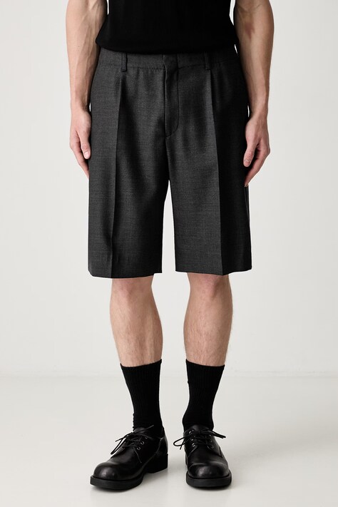 Our Legacy Borrowed dress shorts wool Men's black regular waist M2254BPC