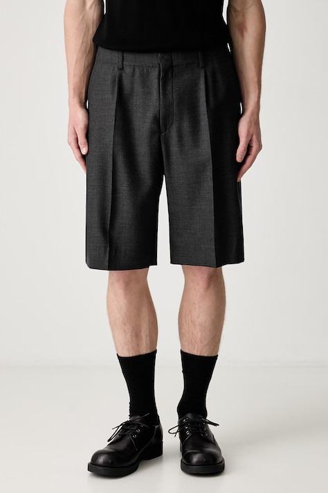Our Legacy Borrowed dress shorts wool Men's black regular waist M2254BPC