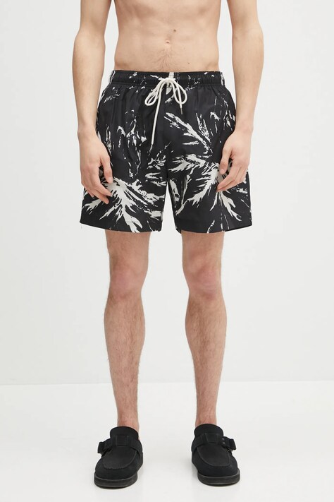 Wales Bonner szorty kąpielowe Althea kolor czarny MS25TR25.PA01.9900