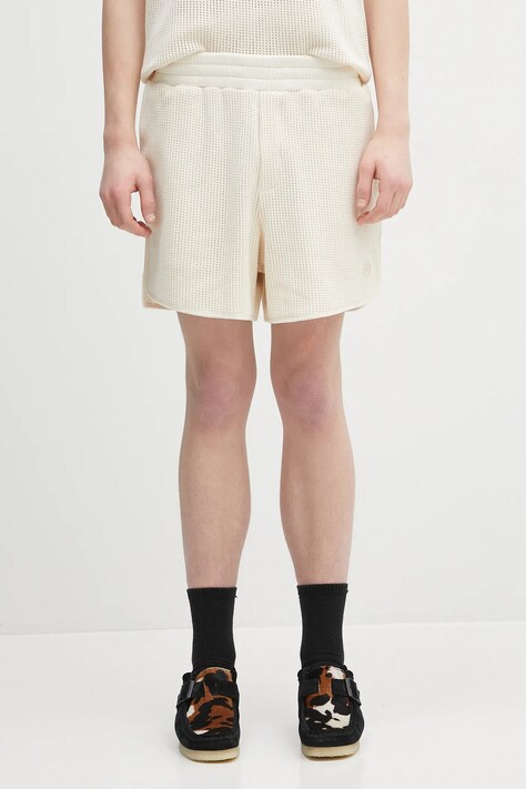 Wales Bonner szorty bawełniane Song Jersey kolor beżowy US25JE16.CO04.100