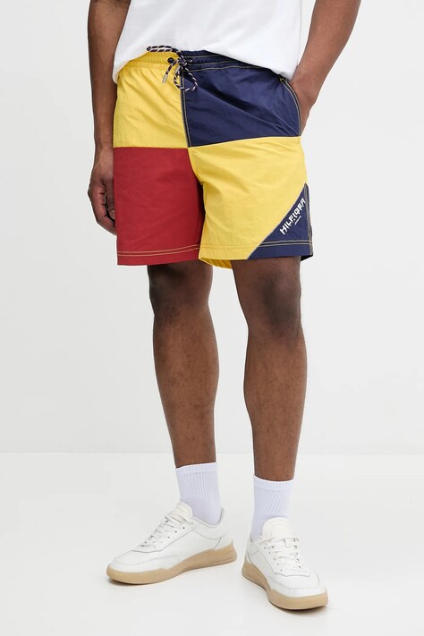 Šortky Tommy Hilfiger SAILING žltá farba, MN0MN00015