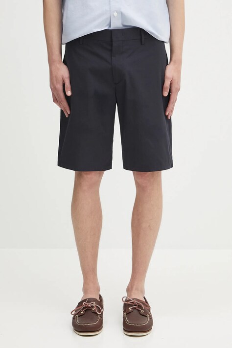 Bavlněné šortky Paul Smith pánské, tmavomodrá barva, M1R-108S-P02630