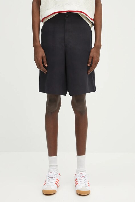 Льняные шорты Paul Smith цвет синий M1R-437Z-P01427