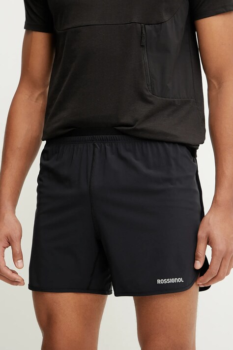 Rossignol pantaloni scurți sport SAPA culoarea negru, RLNMP30