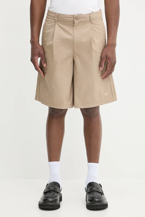 Памучен къс панталон adidas Originals Bermuda Short мъжки в бежово KB5585